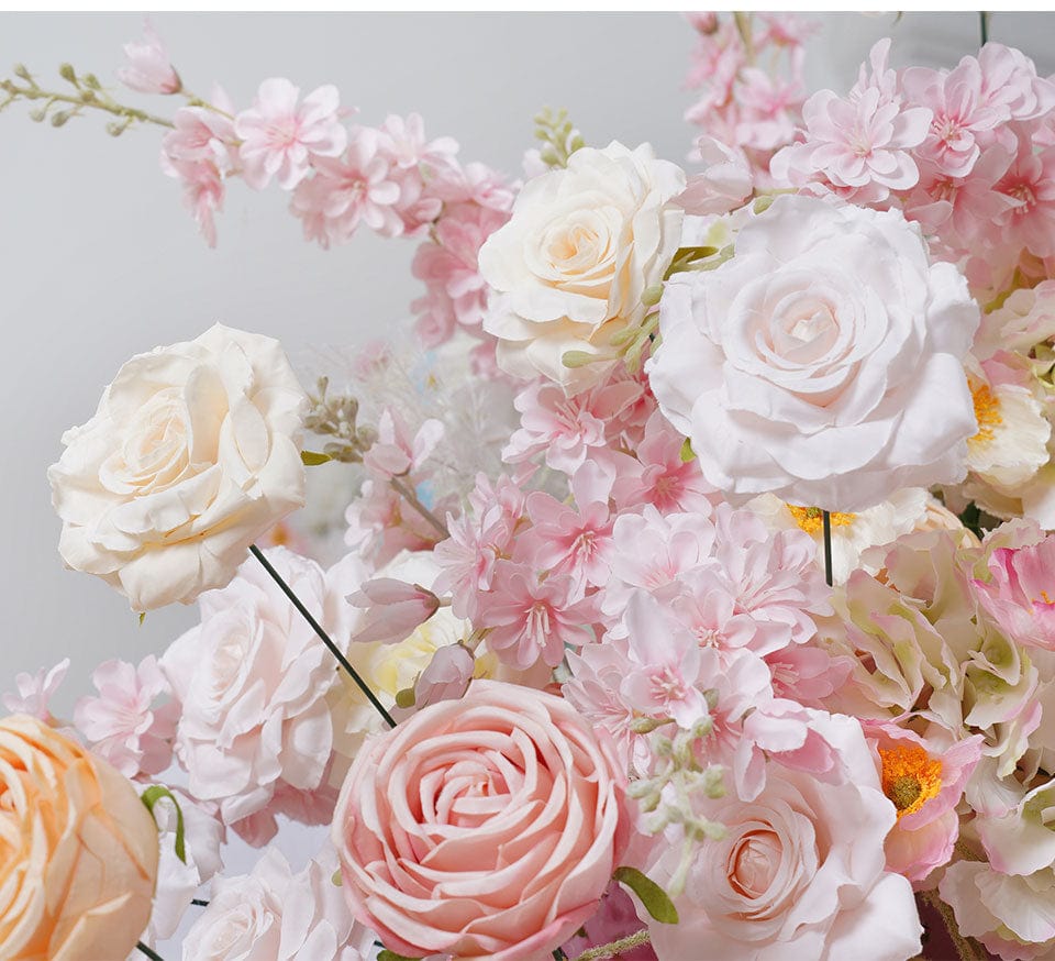 WeddingStory Shop Luxury Table Runner in soft pink and baby blue