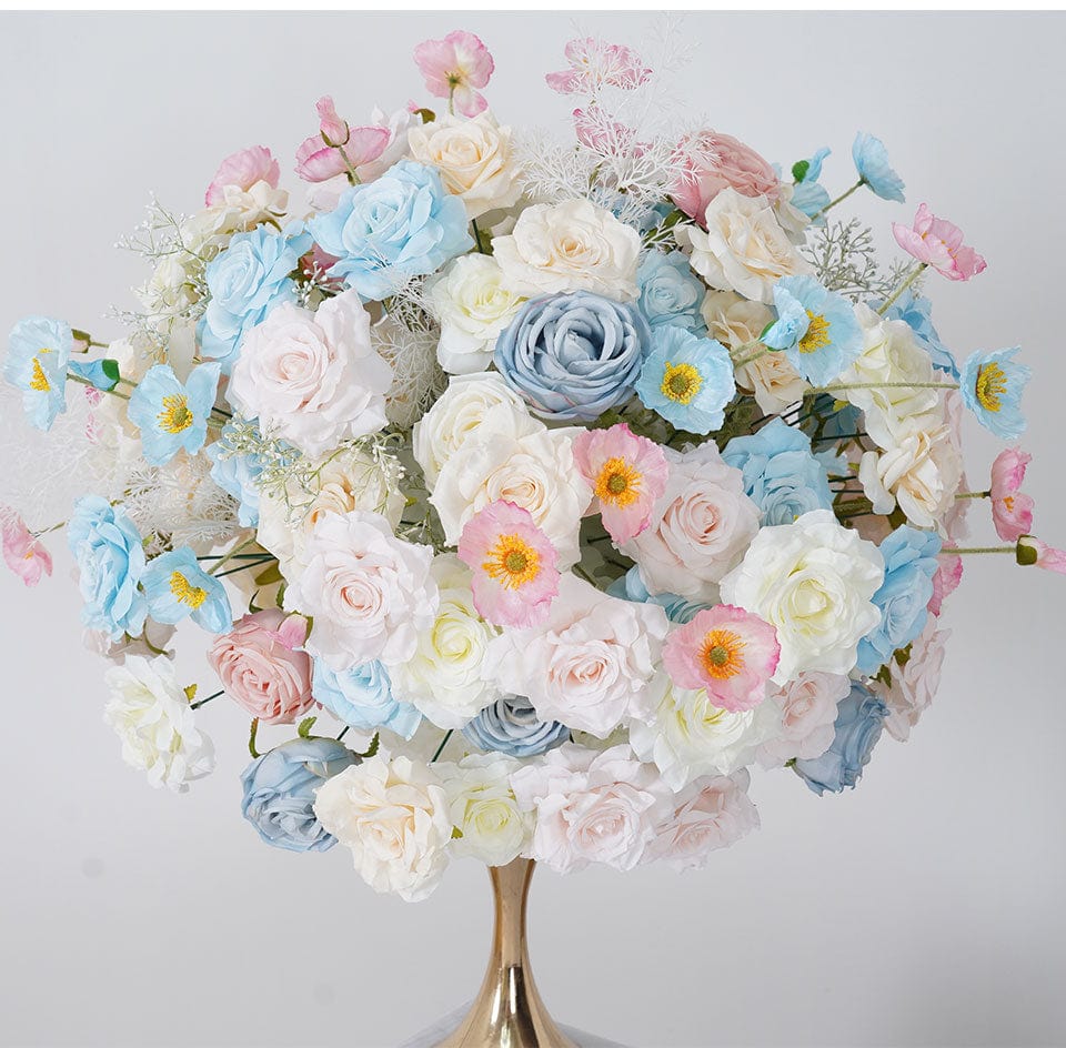 WeddingStory Shop Luxury Table Runner in soft pink and baby blue