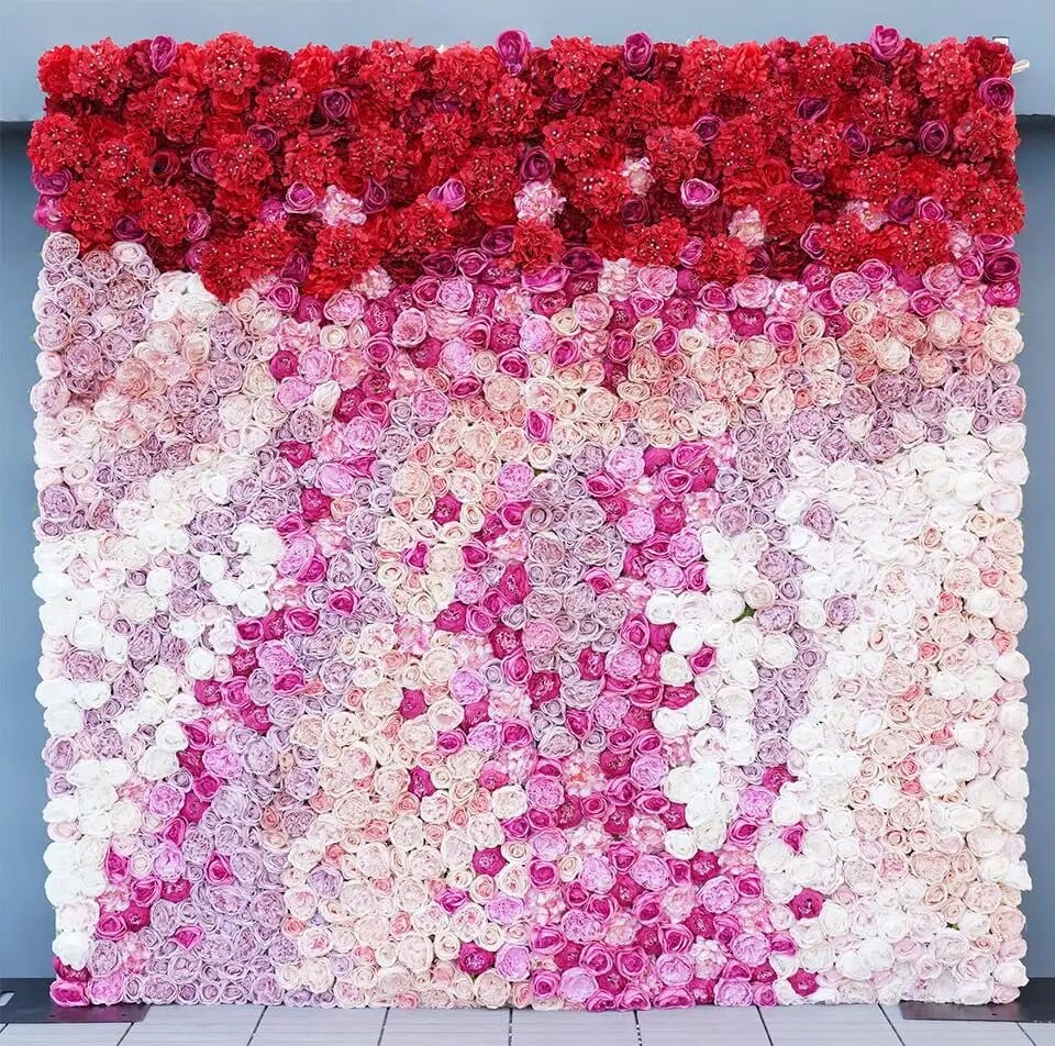 WeddingStory Shop Multicolor Hydrangea  Flower Wall Wedding Backdrop