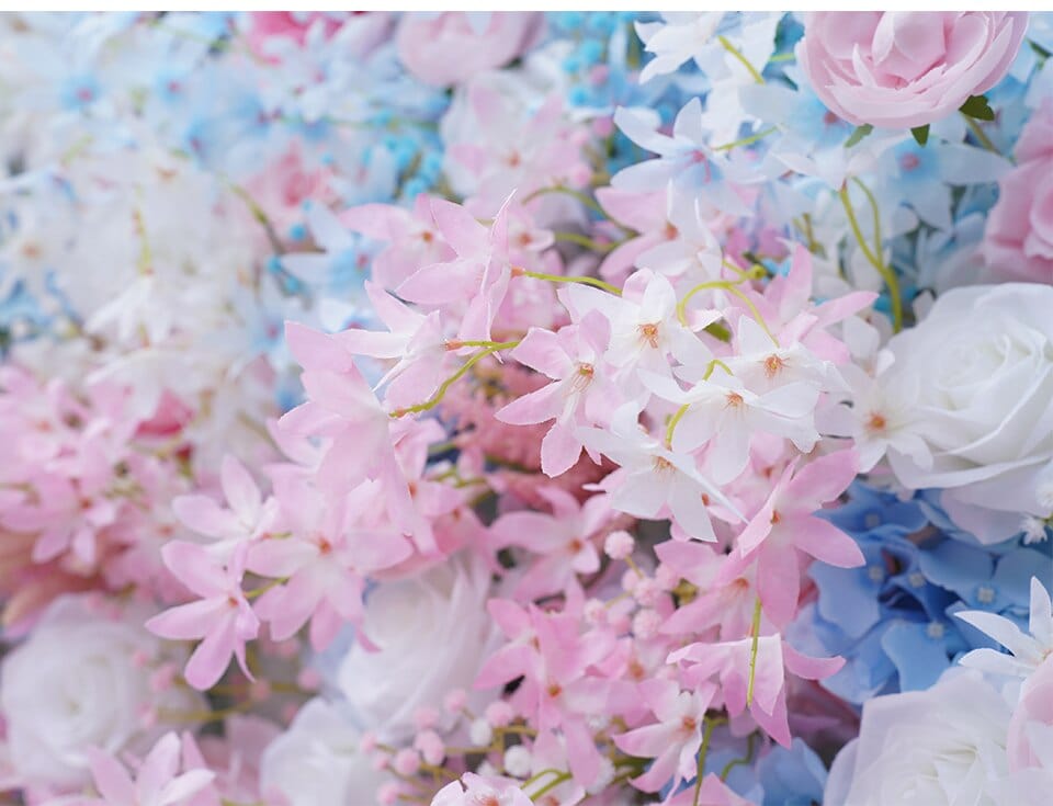 WeddingStory Shop Colorful Rose Cherry Blossom 5D Flower Wall