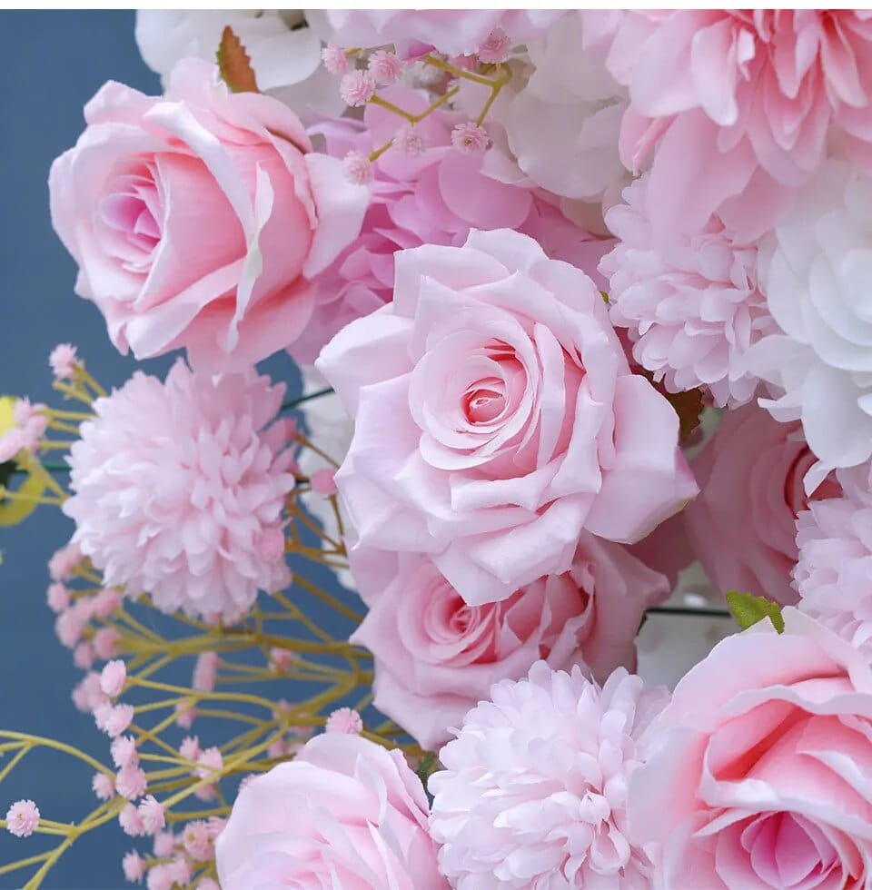 WeddingStory Shop BabyBreath Rose Floral Arrangement Decor