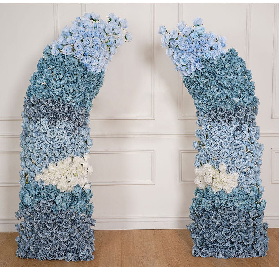 WeddingStory Shop Ready Arch and flower Decoration White and Blue
