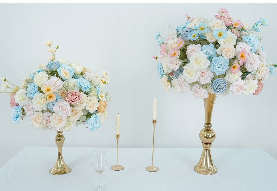 WeddingStory Shop Luxury Table Runner in soft pink and baby blue