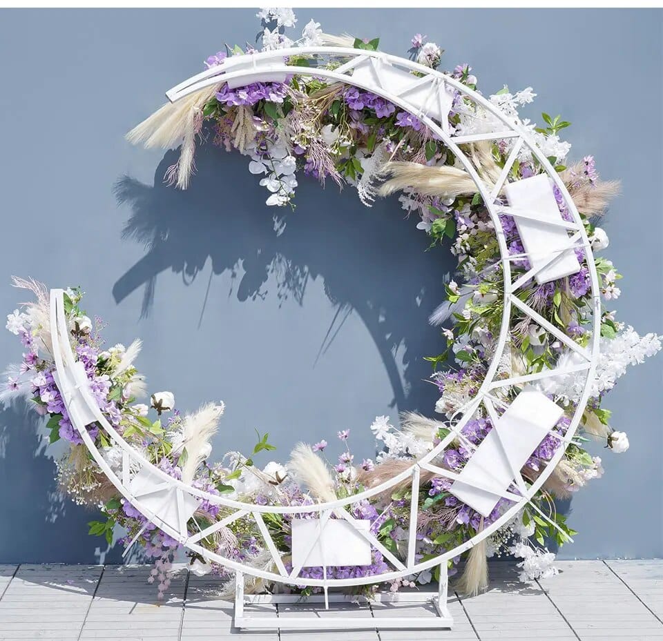WeddingStory Shop Wedding Backdrop Moon Arch in light purple
