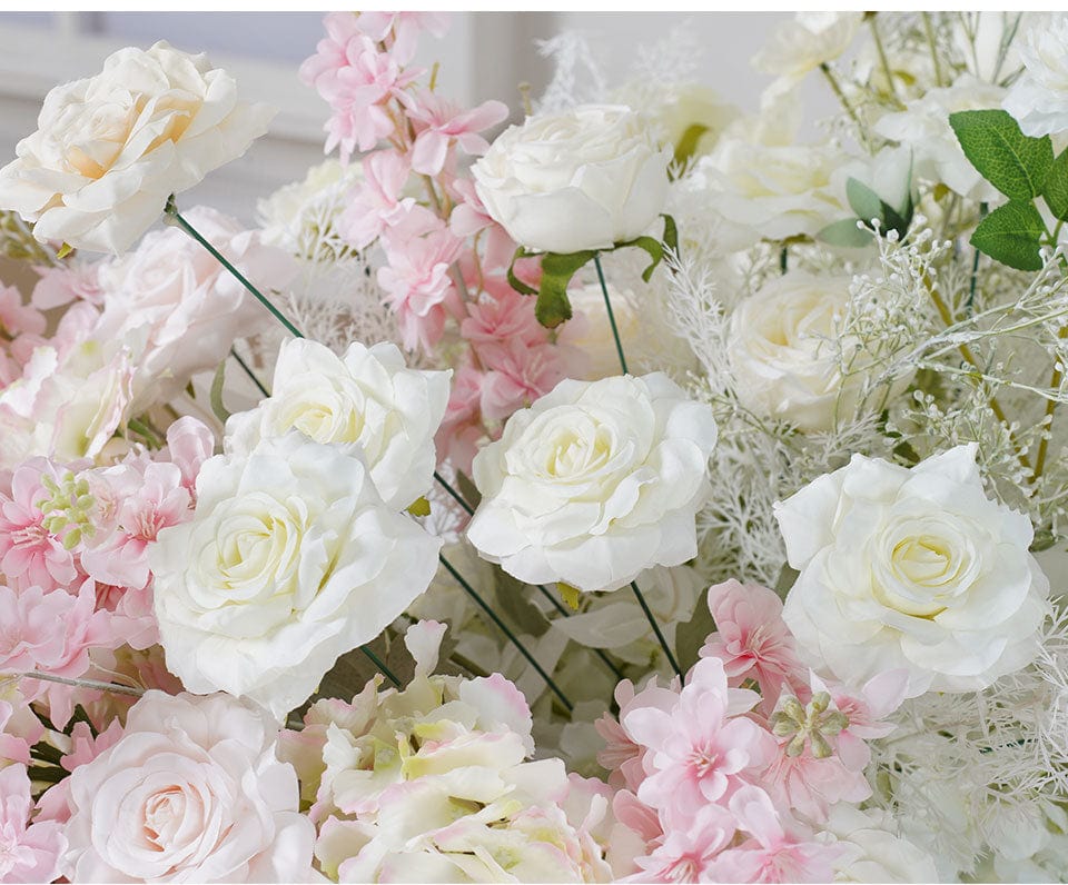 WeddingStory Shop Luxury Table Runner in soft pink and baby blue