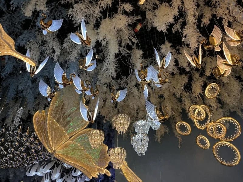 WeddingStory Shop Venue Decorations Wedding LED Butterfly 5 FT Lamp for Floor or Ceiling Decor