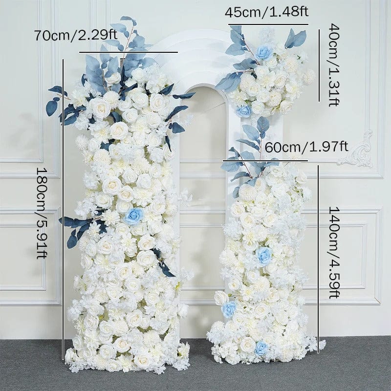 WeddingStory Shop Event Decor Luxury White Blue Wedding Backdrop Arch