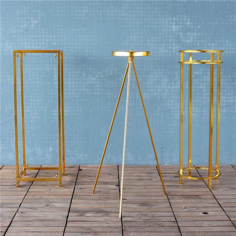 WeddingStory Shop 4 pcs Flower Holder basket & stand
