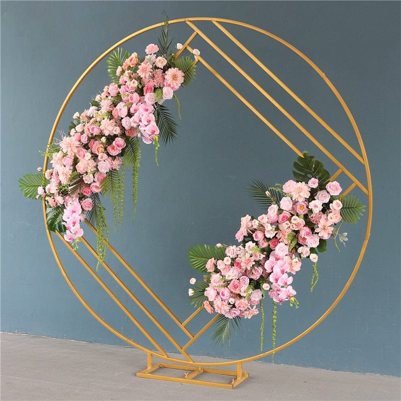 WeddingStory Shop Round Event Arch with decorative flowers