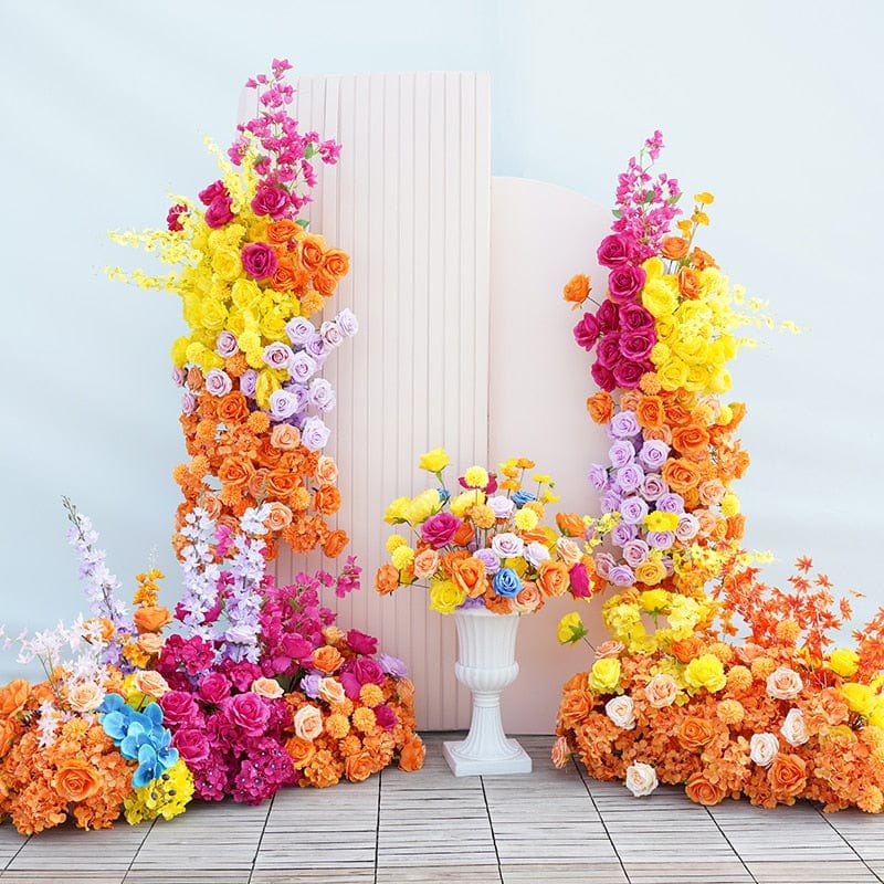 WeddingStory Shop Multicolor Artificial Flower Arch Decor