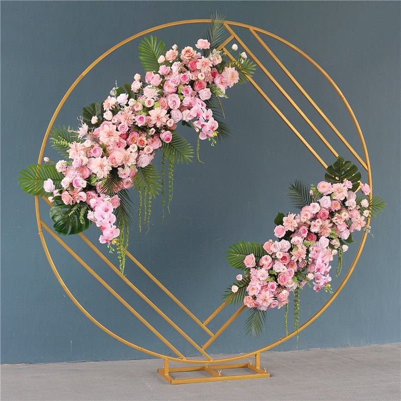 WeddingStory Shop Round Event Arch with decorative flowers