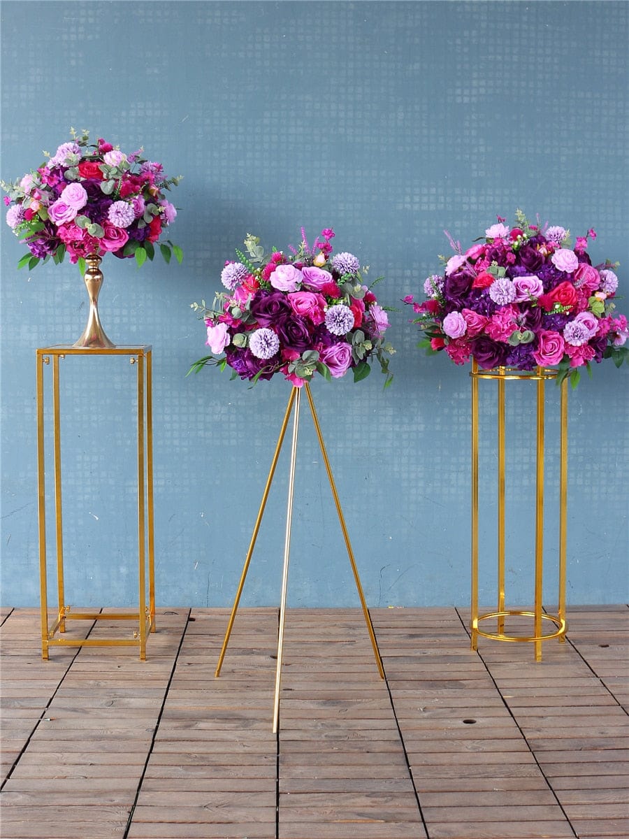 WeddingStory Shop 4 pcs Flower Holder basket & stand