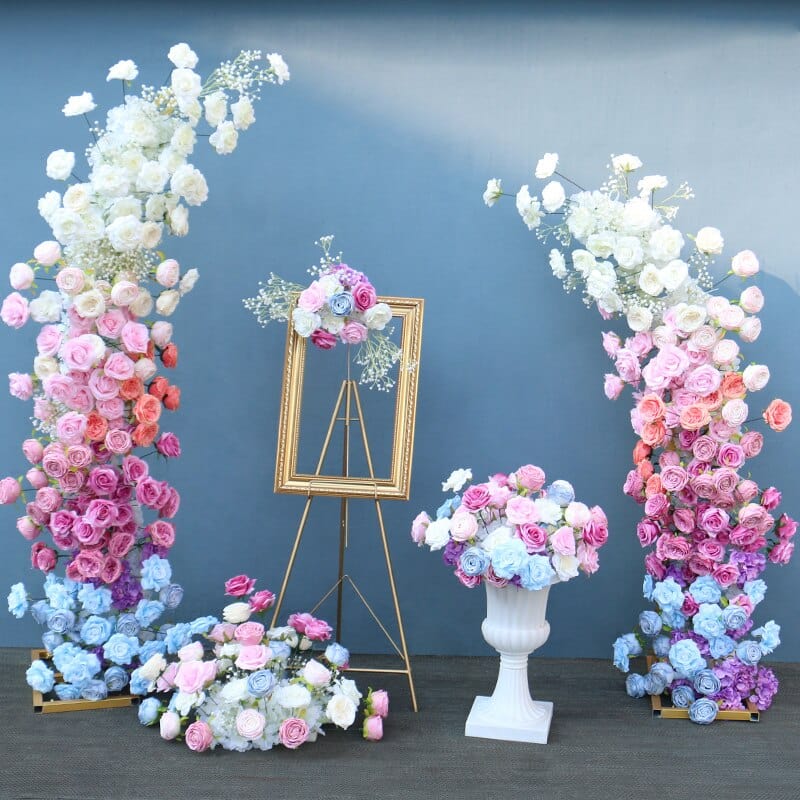 WeddingStory Shop Multicolor rose backdrop flowers