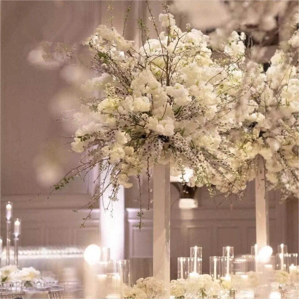 WeddingStory Shop Wedding Ceremony Supplies 10 pcs Flower metal Holder stand silver/gold