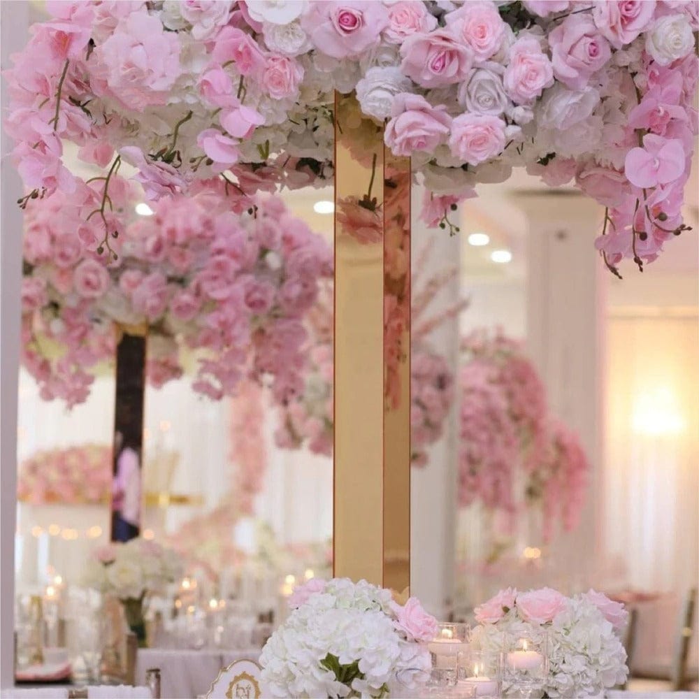 WeddingStory Shop Wedding Ceremony Supplies 10 pcs Flower metal Holder stand silver/gold