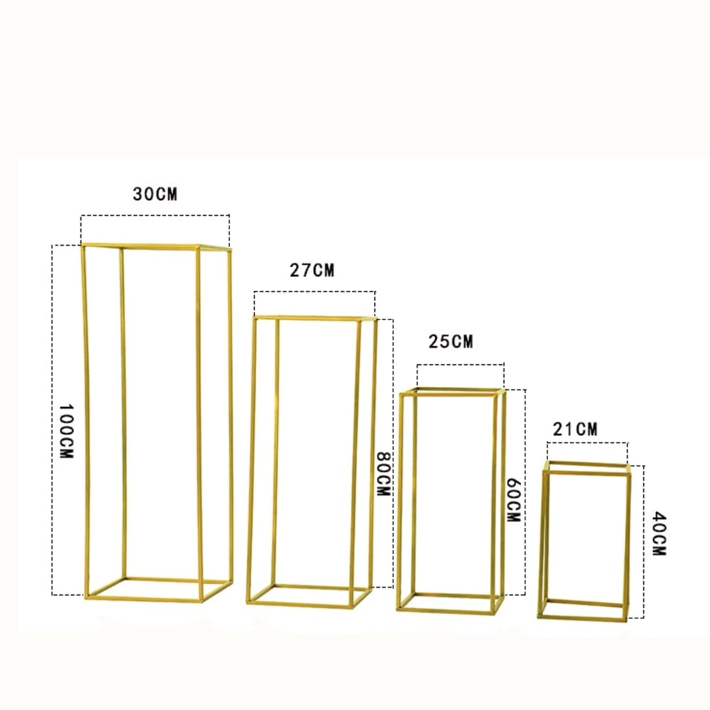 WeddingStory Shop Gold  Floor Column Vases Wedding Centerpiece 10 pcs