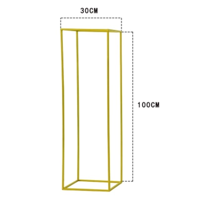 WeddingStory Shop 100 CM Height/ 39.3 inch Gold  Floor Column Vases Wedding Centerpiece 10 pcs