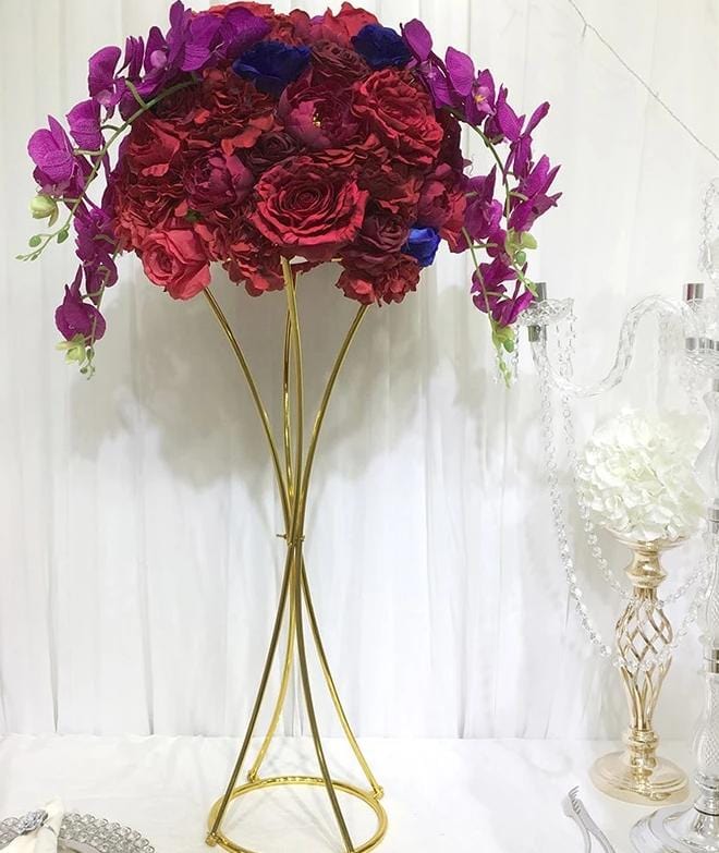 WeddingStory Shop Gold / H 100cm x dia 30cm Flower stands for wedding