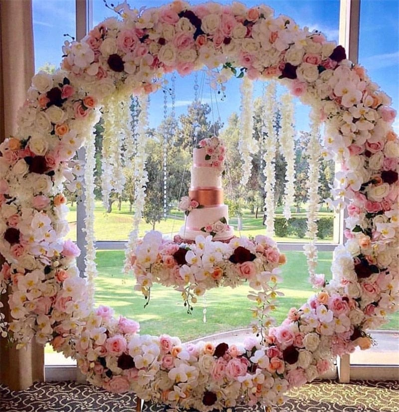 WeddingStory Shop DIY wedding flower backdrop Arch