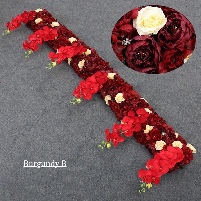 WeddingStory Shop Burgundy B / 1 M DIY wedding flower backdrop Arch