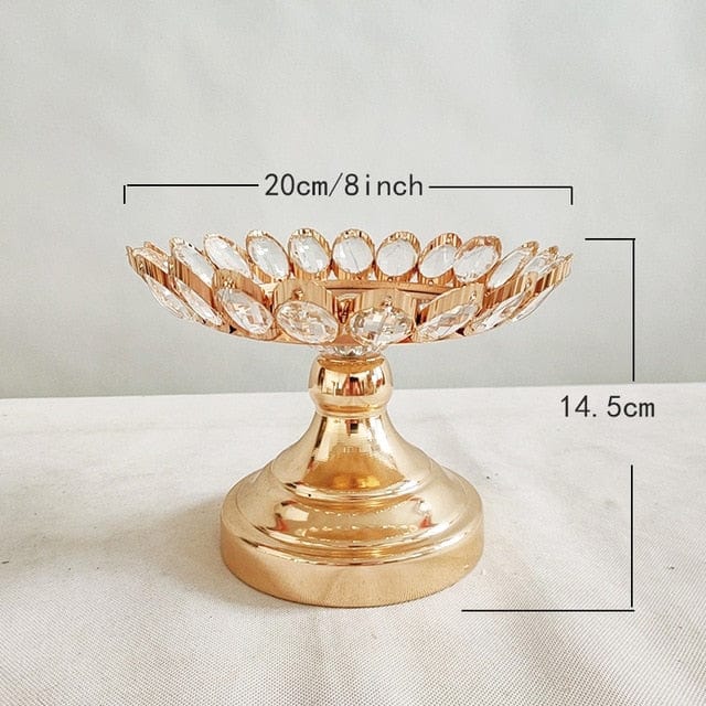 WeddingStoryShop 1pcs gold 8inch Wedding DIY decoration set/ flower stand/ cupcake & cake stand/ dessert tray