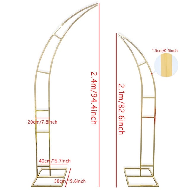 WeddingStory Shop 2.1X2.4m gilded arch Event Decoration Arch