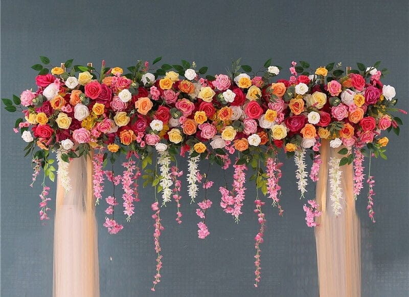 WeddingStory Shop 200 cm Event Arch decoration roses flower row