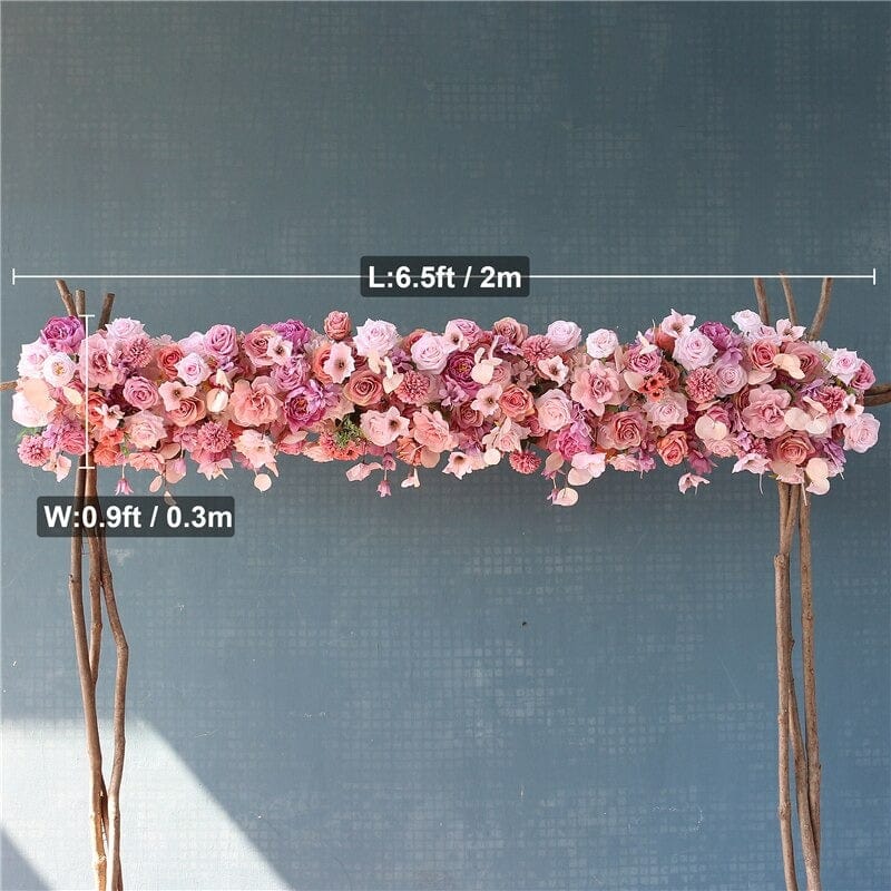 WeddingStory Shop Wedding Ceremony Supplies 3 Floral pink decoration arrangement row for Arch