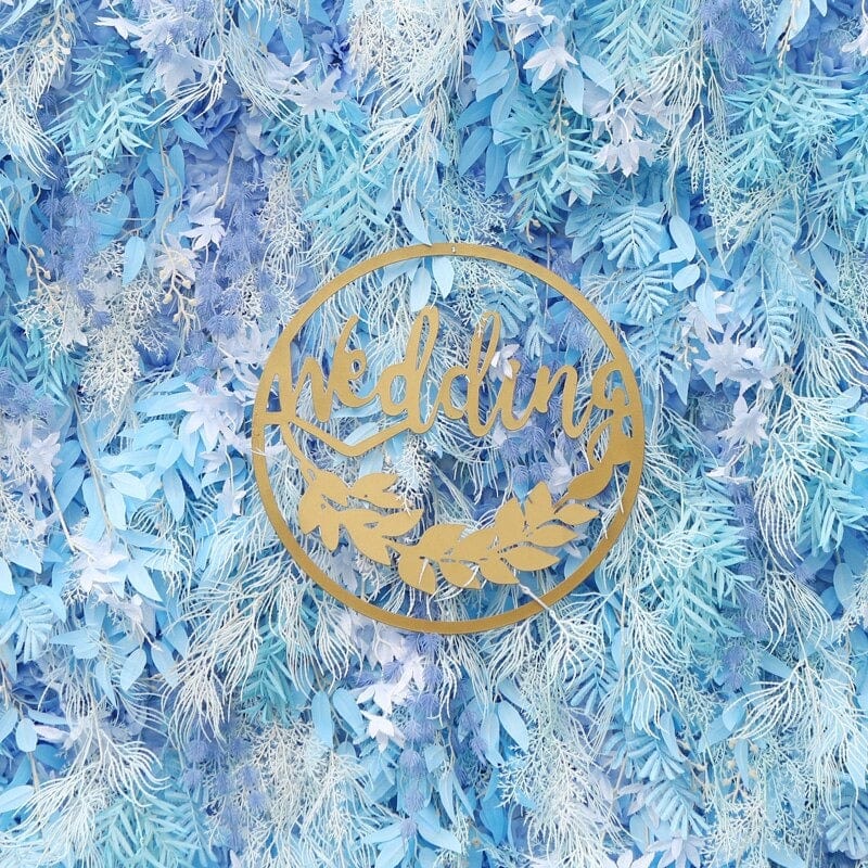 WeddingStory Shop Baby blue flower wall backdrop