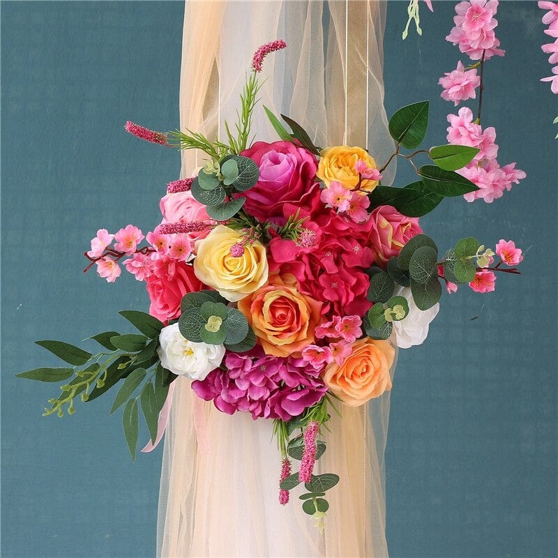 WeddingStory Shop 30 cm Event Arch decoration roses flower row