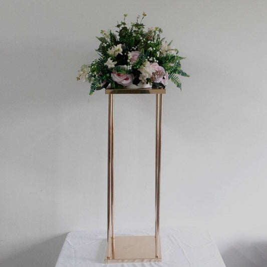 WeddingStory Shop 10 pcs set of Flower Metal Gold Stand