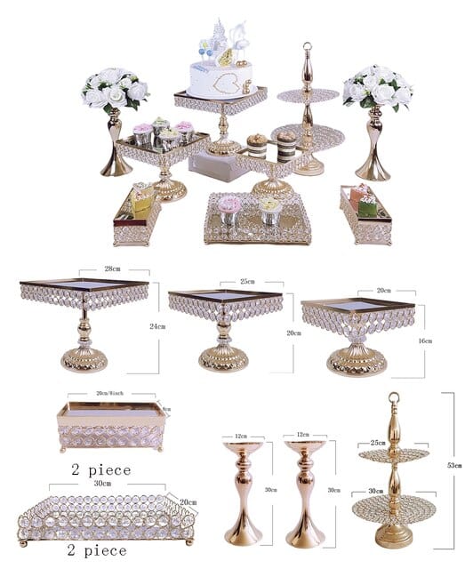 WeddingStory Shop Crystal cake stand set event