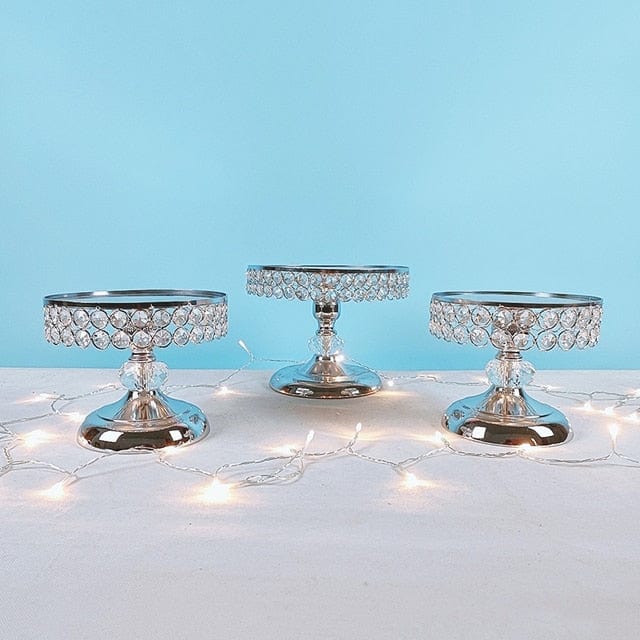 WeddingStory Shop European dessert Mirror Cake Stand Set