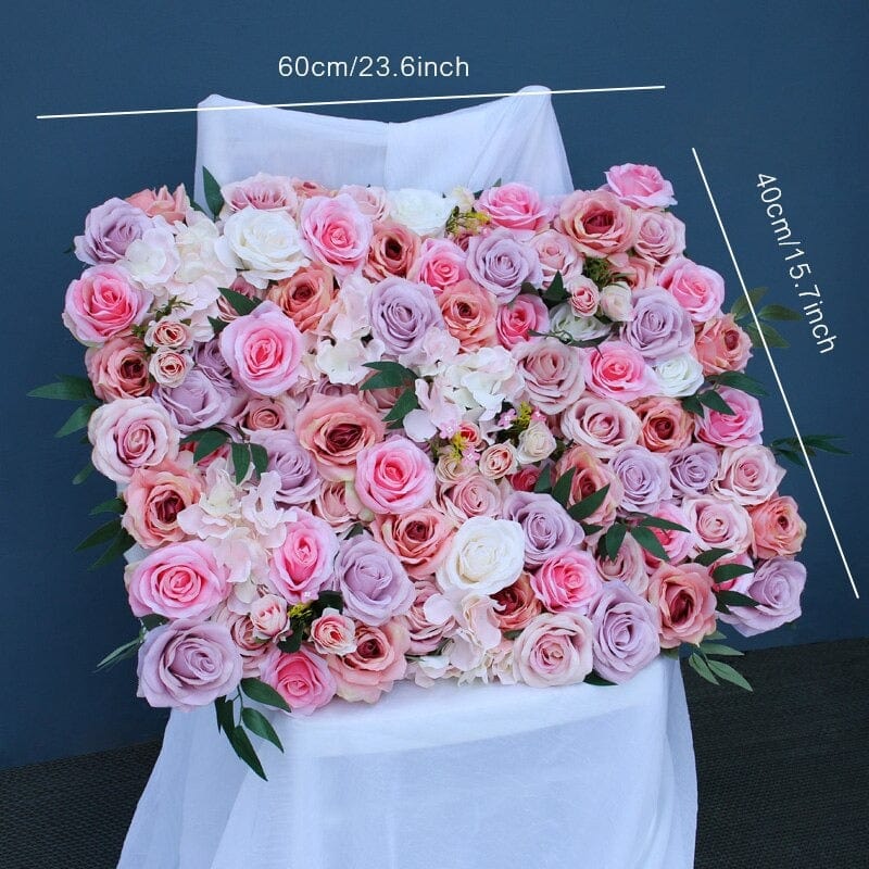 WeddingStory Shop Flowers flower panel 40 x 60 cm Premium pink Party Backdrop wall decoration flowers