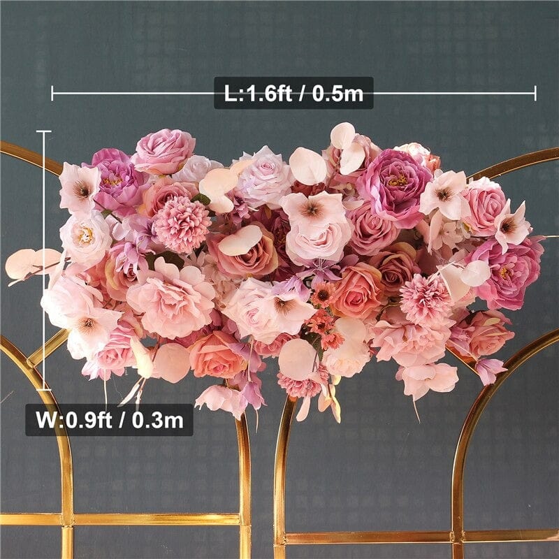 WeddingStory Shop Wedding Ceremony Supplies 1 Floral pink decoration arrangement row for Arch