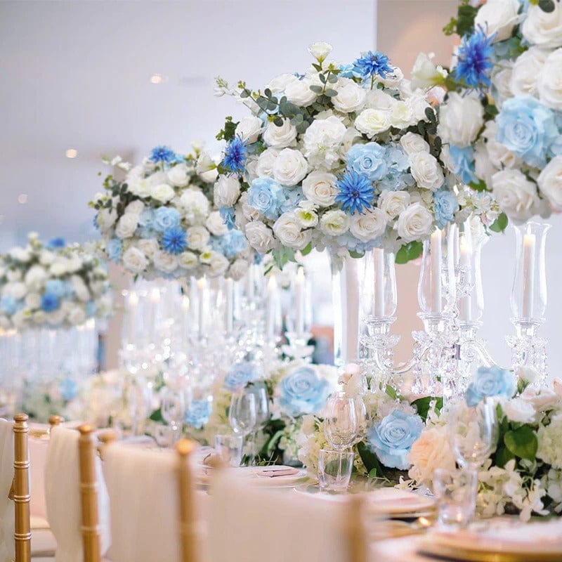 WeddingStory Shop 60x40cm table flower Blue Table Centerpiece  Flower Ball 60cm 3/4