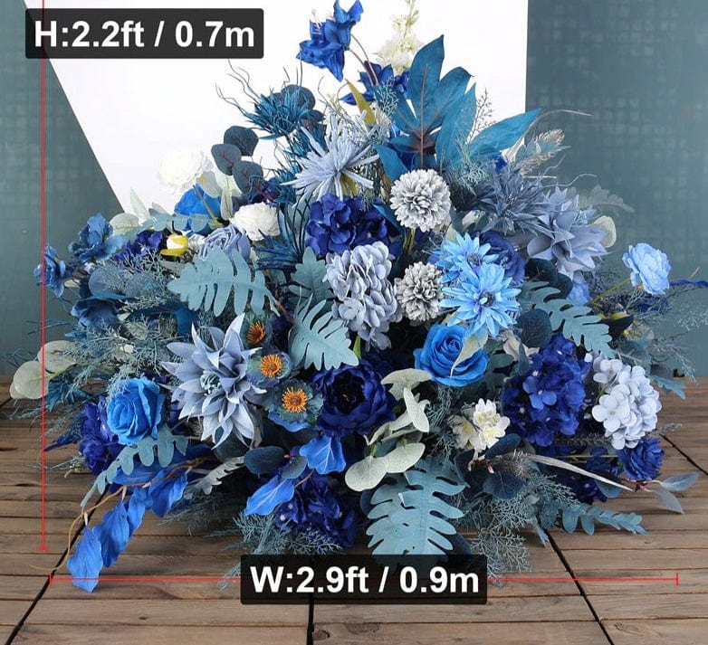 WeddingStory Shop Flowers 90cm / 2.2 ft flower ball Blue artificial flower decorations