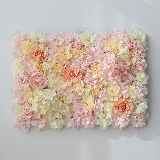 Cheap 3D Flowers Wall Panel 15.7 * 15.7inch Artificial Flower Wall  Background Silk Rose Mat for Home Party Wedding Backdrop Decor | Joom