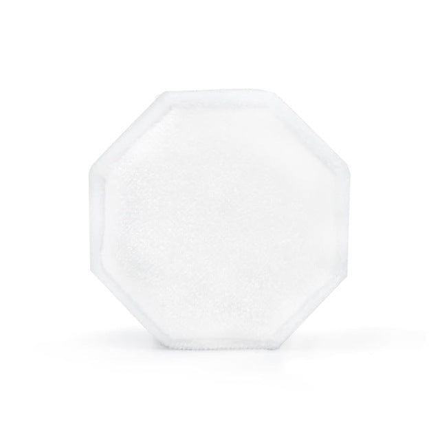WeddingStory Shop White Double Slot / Silver Text Customized Octagonal Velvet Ring Box Single / Double Slot
