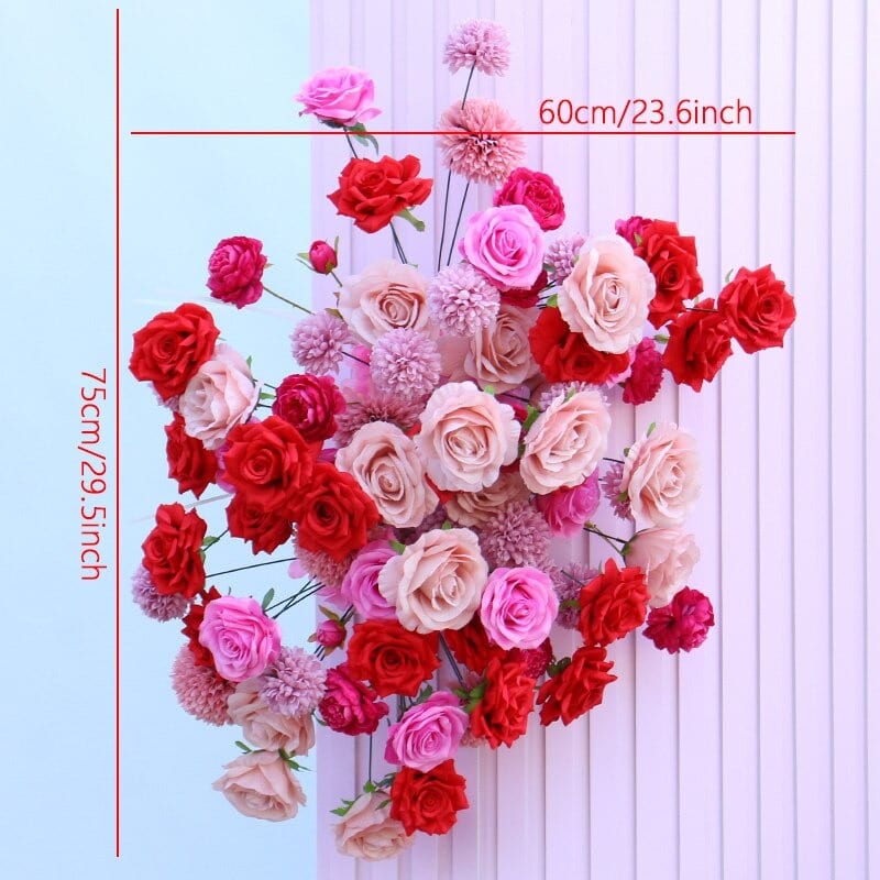 WeddingStory Shop Flowers Deep pink 75x60cm Flower Decorative Arrangement roses