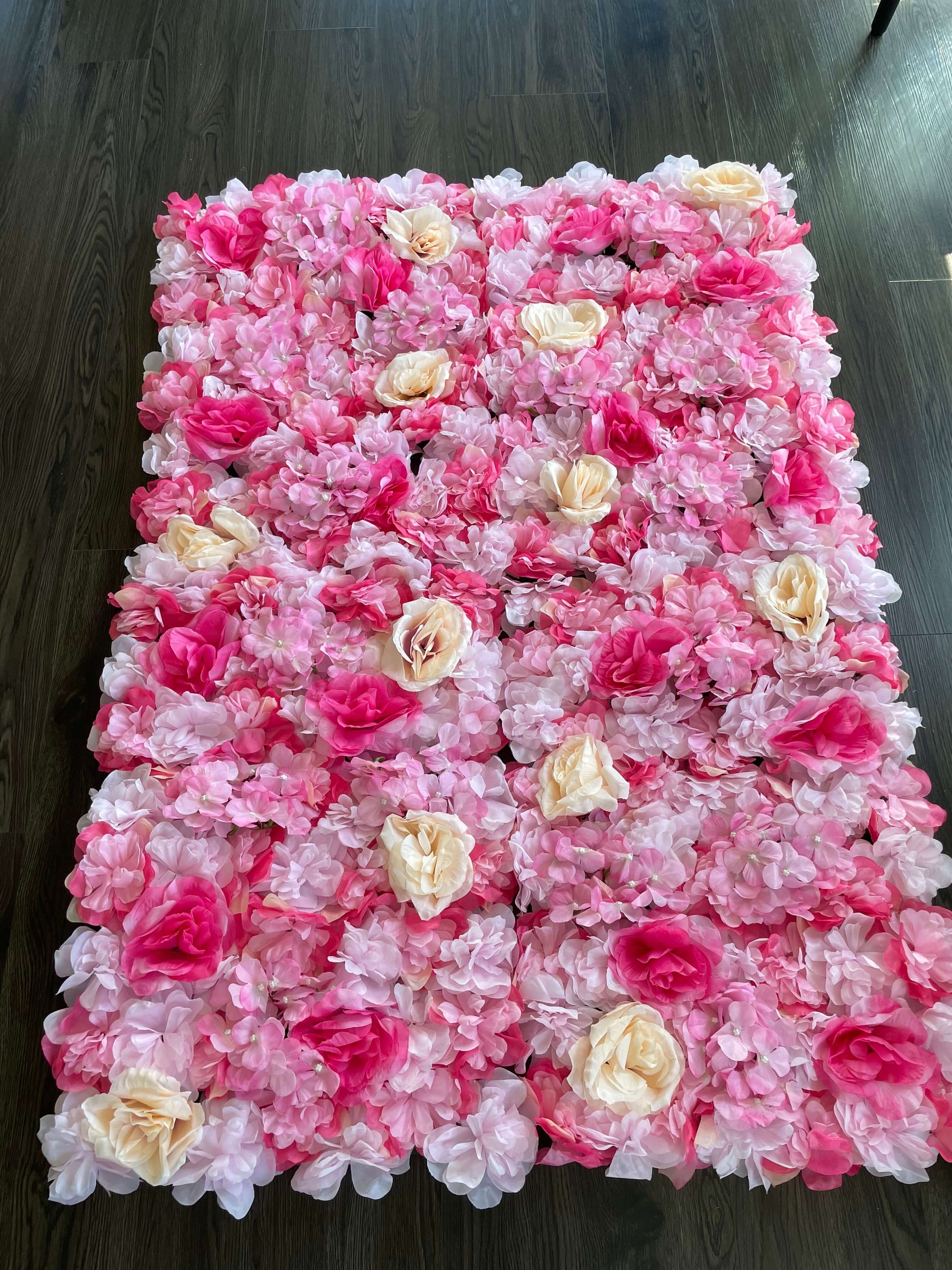  25 pc Extra large Hand Made paper flower wall great for wedding  wall, shower, head table, decoration party bride paper flowers : Handmade  Products