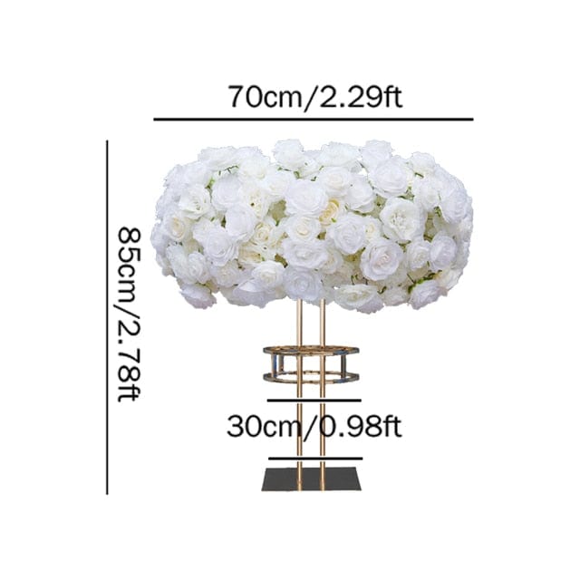 WeddingStory Shop Floral Arrangement Hovering cloud table centerpiece