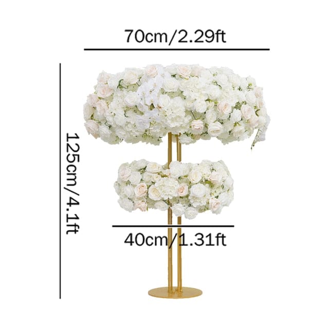 WeddingStory Shop Floral Arrangement Hovering cloud table centerpiece