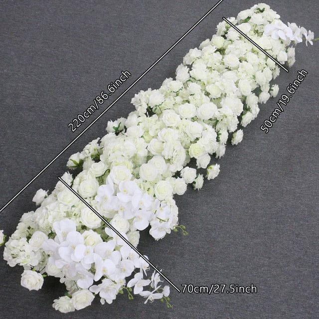 WeddingStory Shop Luxury White Orchid Hydrangea Pink Rose Floral Arrangement