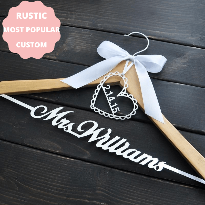 WeddingStoryShop Wedding dress Hanger | Wedding party gift ideas | Bridal party boxes