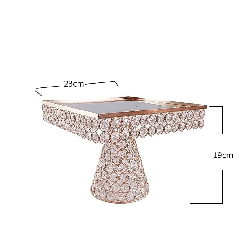 WeddingStory Shop Medium Square Crystal Cake Stand