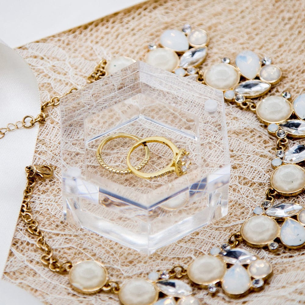 WeddingStory Shop Rings Personalized Transparent Acrylic ring box
