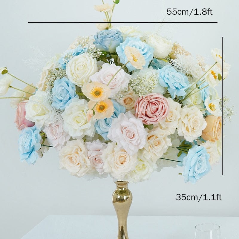 WeddingStory Shop Luxury Table Runner in soft pink and baby blue