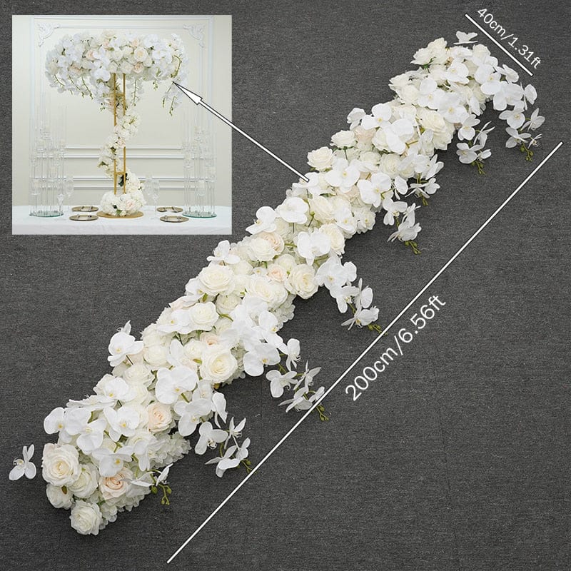 WeddingStory Shop 2m orchid flower row Floral Arrangement Hovering cloud table centerpiece