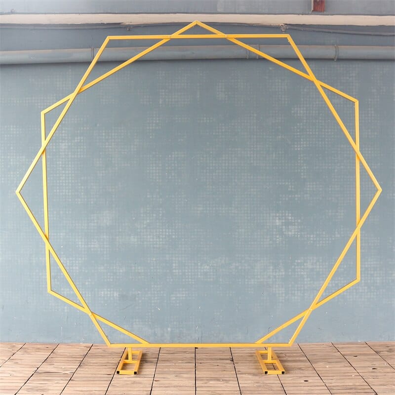 WeddingStory Shop 2.5mx2.8m / Gold Wedding Geometric Arch
